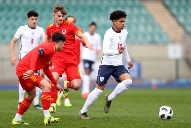 Fußball, U18 Testspiel, Wales - England