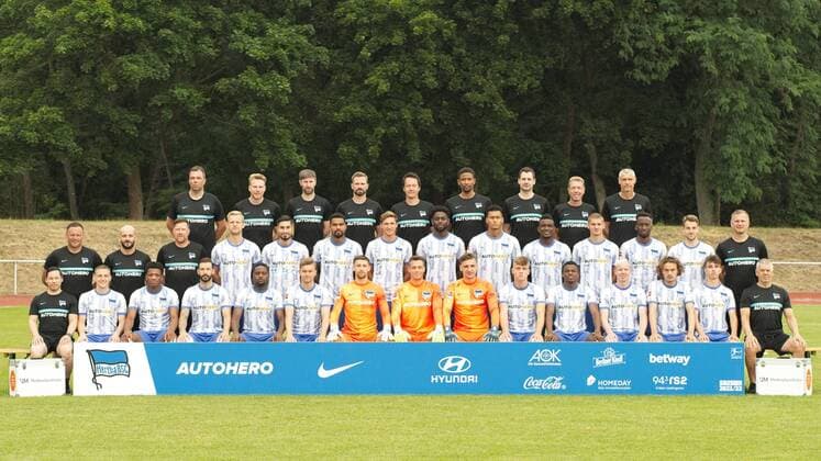 Fußball, Hertha BSC Porträttermin 2021 2022