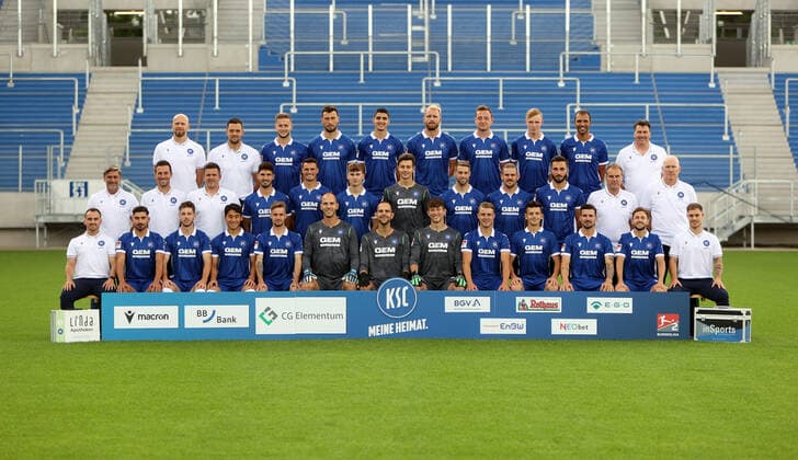 Fußball, 2. BL, Karlsruher SC Porträttermin 2021 2022