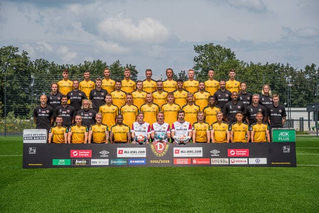 Fußball, 2. BL, SG Dynamo Dresden Porträttermin 2021 2022