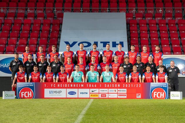 Fußball, 2. BL, 1. FC Heidenheim Porträttermin 2021 2022