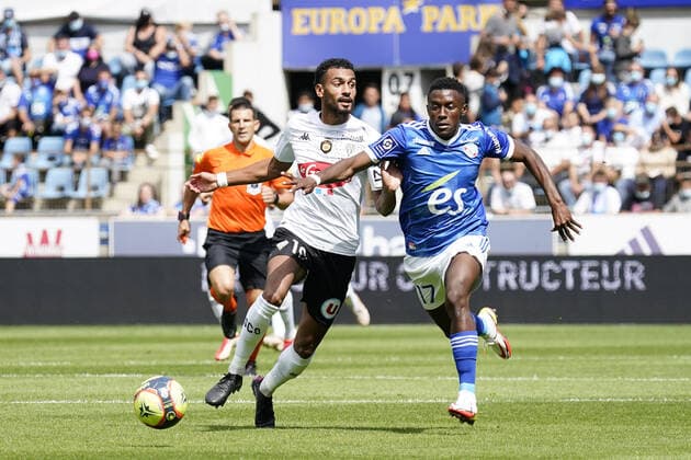 Fußball, RC Straßburg - SCO Angers