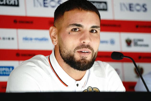 Fußball, Pressekonferenz OGC Nizza mit Andy Delort
