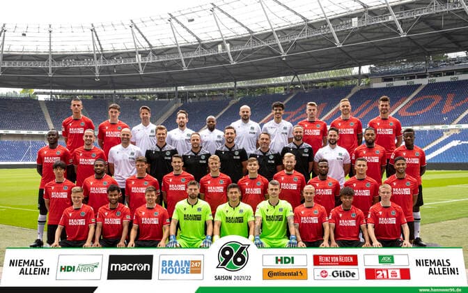 Fußball, 2. BL, Hannover 96 Porträttermin 2021 2022