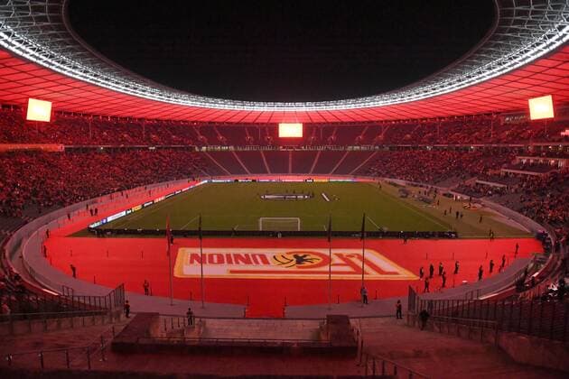 Fußball, Union Berlin trägt Champions-League-Heimspiele im Olympiastadion aus, Archivbilder