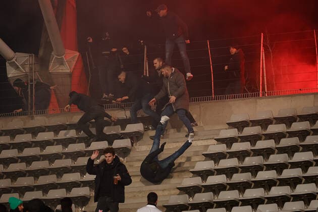 Fußball, Coupe de France, FC Paris - Olympique Lyon, Ausschreitungen