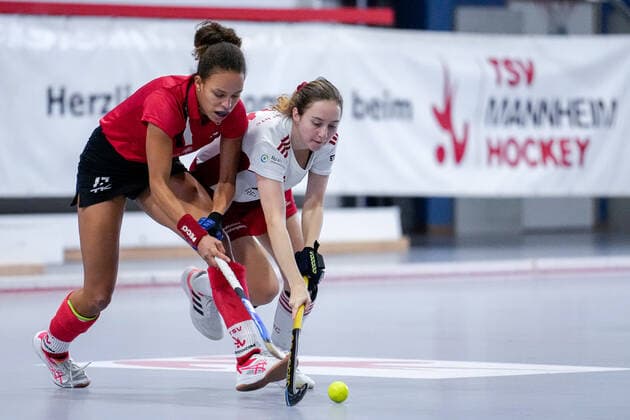Hallenhockey, 1. Bundesliga Süd, Frauen, TSV Mannheim - Bietigheimer HTC