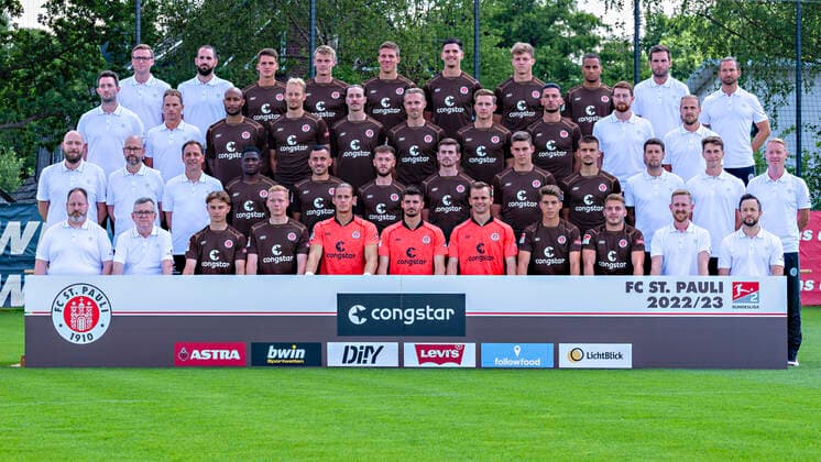 Fußball, 2. BL, 1. FC St. Pauli Porträttermin 2022 2023