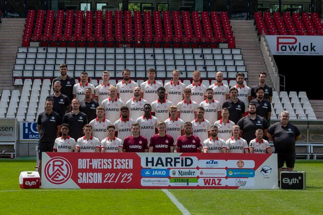 Fußball, 3. Liga, Rot-Weiss Essen Porträttermin 2022 2023