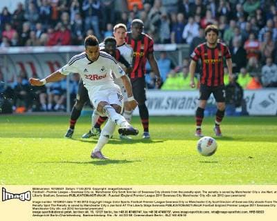 Fußball, England, Premier League, Swansea City - Manchester City 1:0