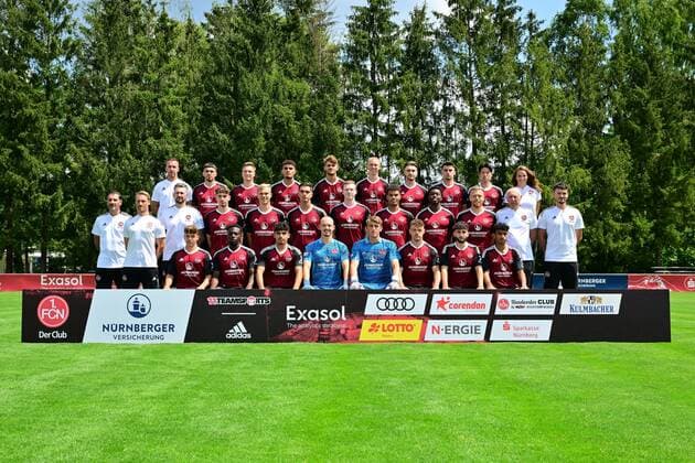 Fußball, RL Bayern, 1. FC Nürnberg II Porträttermin 2022 2023