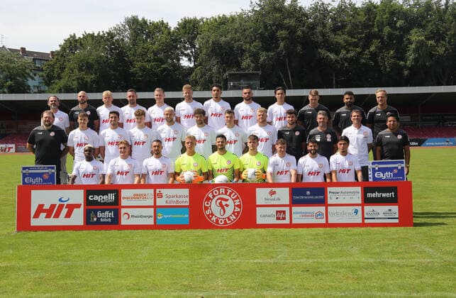 Fußball, RL West, Fortuna Köln Porträttermin 2022 2023