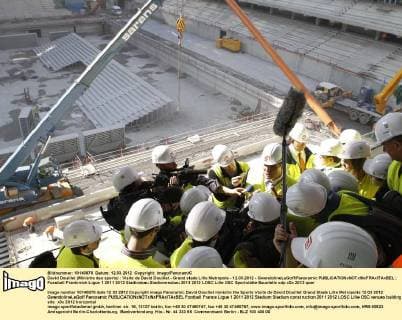 Fußball, Frankreich, Ligue 1, Grand Stade Lille Metropole - Baustelle des neuen Stadions von OSC Lille
