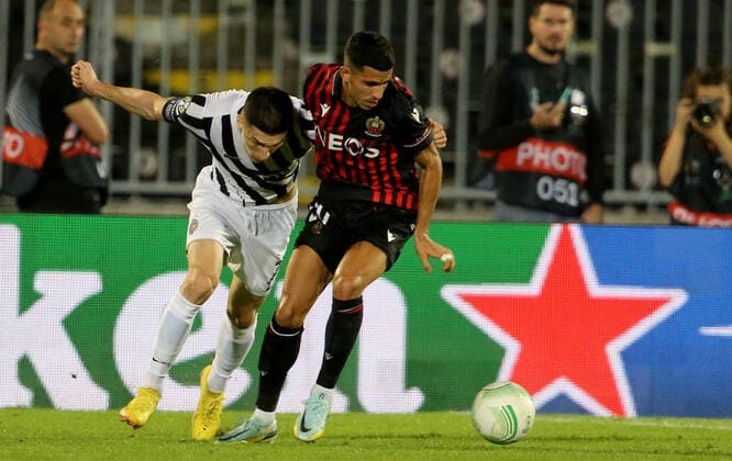 Fußball, ECL, Partizan Belgrad - OGC Nizza