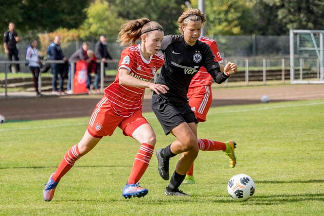 Fußball, Frauen, B-Juniorinnen Bundesliga Süd, Eintracht Frankfurt U17 - FC Bayern München U17