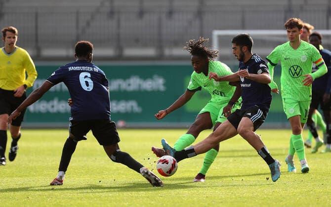 Fußball, A Jugend U19 Bundesliga Nord Nordost, VfL Wolfsburg - Hamburger SV