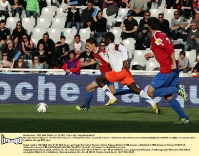 Fußball, Coupe de France, GFCO Ajaccio - Montpellier HSC 1:0