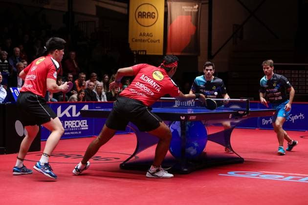 Tischtennis, 1. Bundesliga, Borussia Düsseldorf - TSV Bad Königshofen