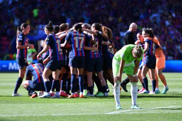 Fußball, Frauen, VfL Wolfsburg, Enttäuschung nach dem verlorenen Champions League Finale