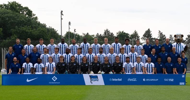 Fußball, 2. BL, Hertha BSC Porträttermin 2023 2024