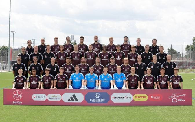 Fußball, 2. BL, 1. FC Nürnberg Porträttermin 2023 2024