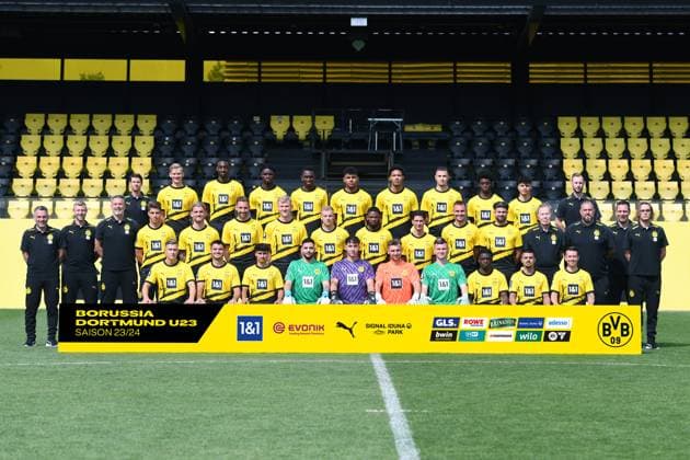 Fußball, 3. Liga, Borussia Dortmund II Porträttermin 2023 2024