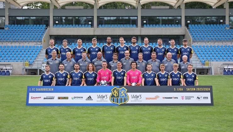 Fußball, 3. Liga, 1. FC Saarbrücken Porträttermin 2023 2024