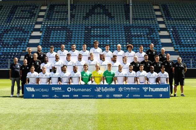 Fußball, 2. BL, 1. FC Magdeburg Porträttermin 2023 2024
