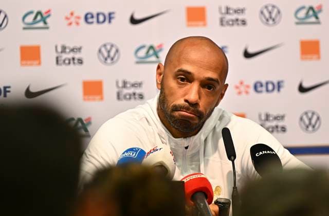 Fußball, Olympia-Auswahl Frankreich , Pressekonferenz mit Thierry Henry