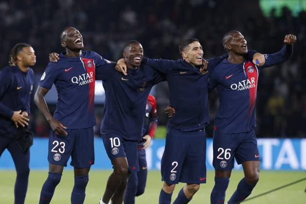 Fußball, Paris St. Germain, Ex-Bundesliga Spieler Dembele, Hakimi und Muani sorgen für Eklat - Archiv