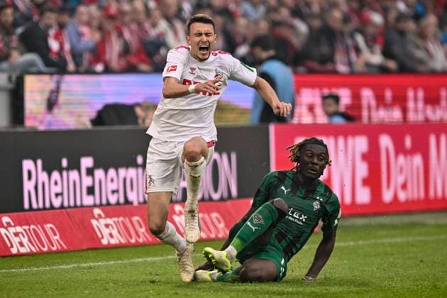 Fußball, Manu Kone von Borussia Mönchengladbach für zwei Bundesliga-Spiele gesperrt