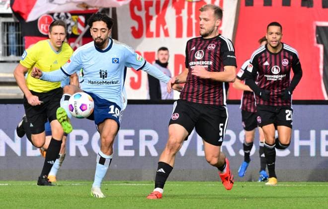 Fußball, 2. BL, 1. FC Nürnberg - Hamburger SV
