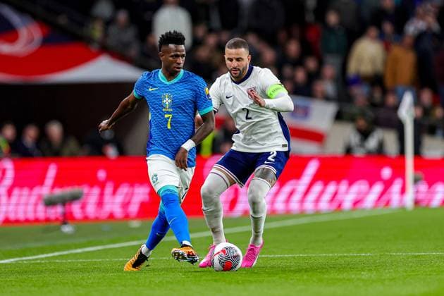 Fußball, Länderspiel, England - Brasilien