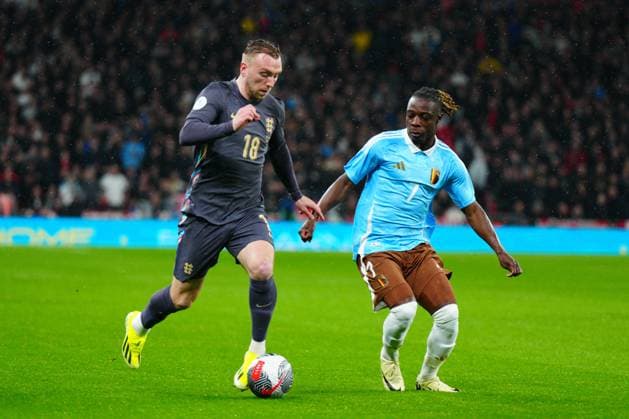 Fußball, Länderspiel, England - Belgien