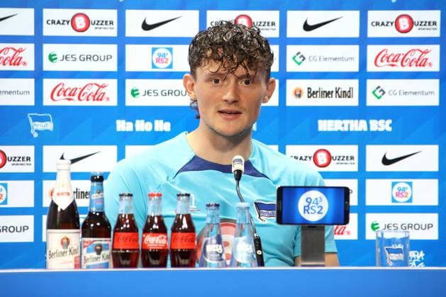 Fußball, 2. BL, Hertha BSC, Pressekonferenz