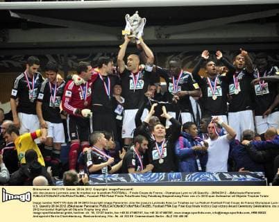 Fussball, Frankreich, Coupe de France, Finale, Olympique Lyon - US Quevilly 1:0