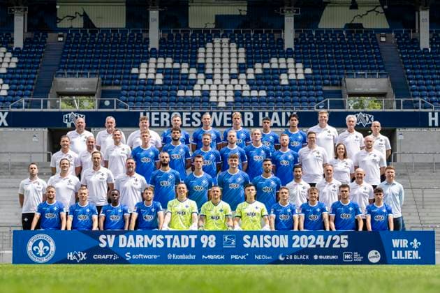 Fußball, 2. BL, SV Darmstadt 98 Porträttermin 2024 2025