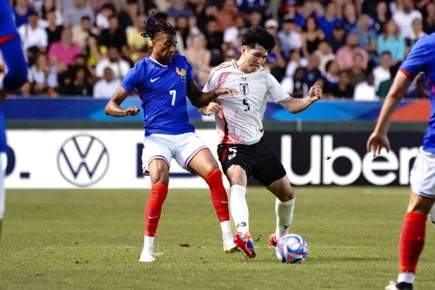 Fußball, Länderspiel, Olympiaauswahl, Frankreich - Japan
