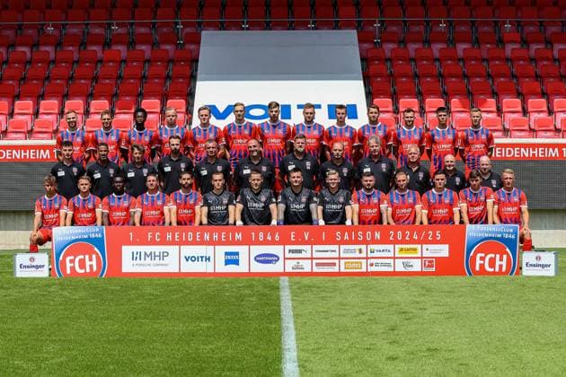 Fußball, 1. FC Heidenheim Porträttermin 2024 2025 1BL2025