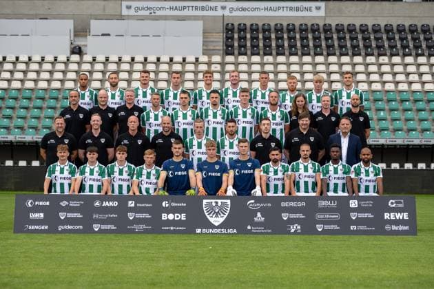 Fußball, 2. BL, SC Preußen Münster Porträttermin 2024 2025
