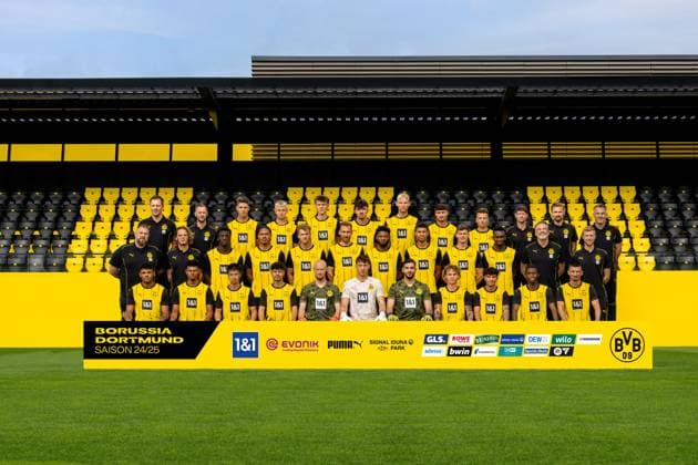 Fußball, 3. Liga, Borussia Dortmund II, Porträttermin 2024 2025