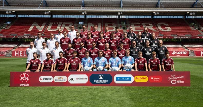 Fußball, 2. BL, 1. FC Nürnberg Porträttermin 2024 2025