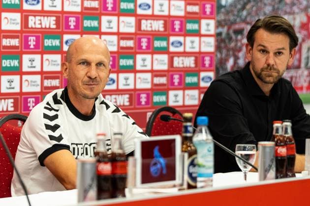 Fußball, 2. BL, 1. FC Köln, Pressekonferenz