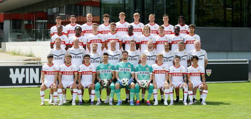 Fußball, 3. Liga, VfB Stuttgart II Porträttermin 2024 2025