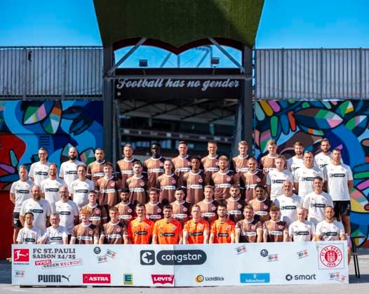 Fußball, FC St. Pauli Porträttermin 2024 2025 1BL2025