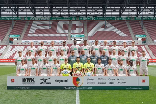 Fußball, FC Augsburg Porträttermin 2024 2025 1BL2025