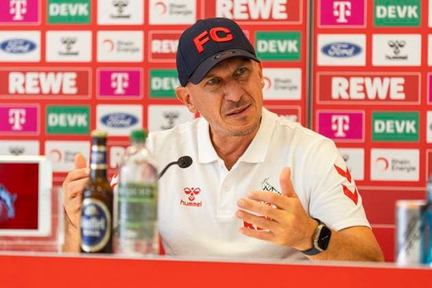 Fußball, 2. BL, 1. FC Köln, Pressekonferenz