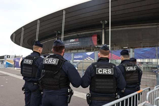 Fußball, Nations League, Sicherheitsmaßnahmen im Vorfeld der Partie Frankreich gegen Israel