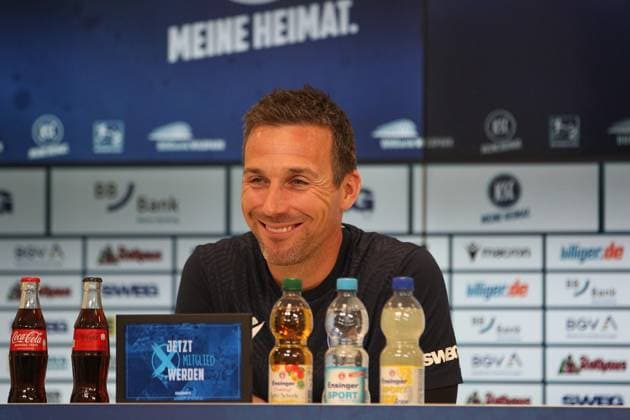 Fußball, 2. BL, Karlsruher SC, Pressekonferenz