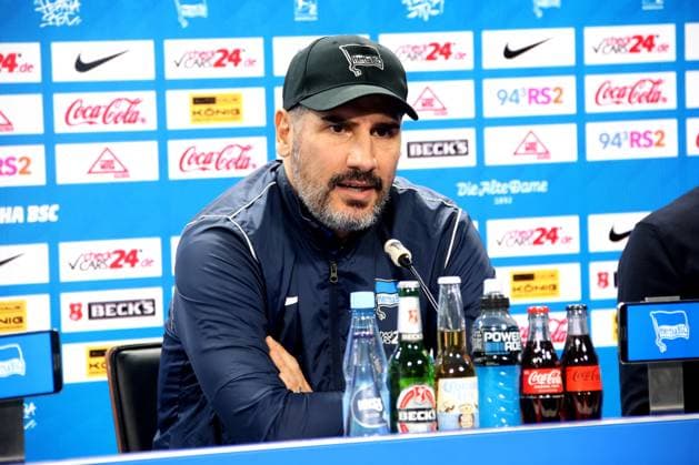 Fußball, 2. BL, Hertha BSC, Pressekonferenz
